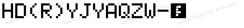 HD(R)YJYAQZW字体转换