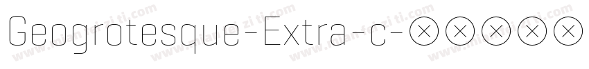 Geogrotesque-Extra-c字体转换