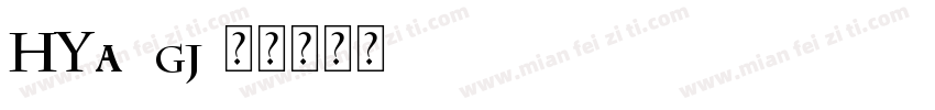 HYa9gj字体转换