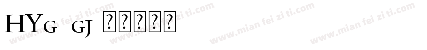 HYg5gj字体转换