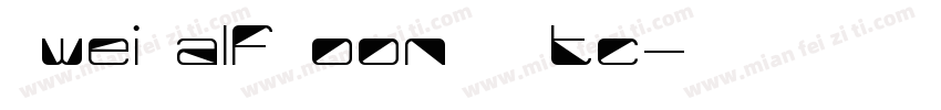 SweiHalfMoonCJKtc字体转换