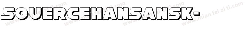 SouerceHanSansK字体转换