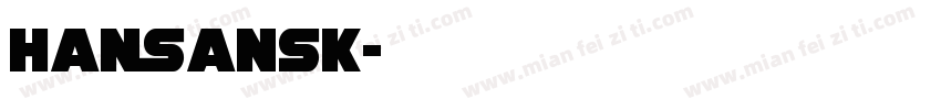HanSansK字体转换