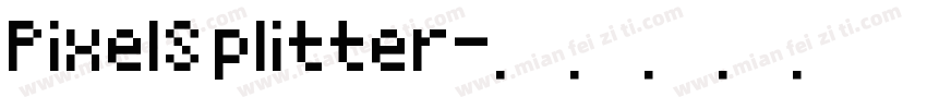 PixelSplitter字体转换