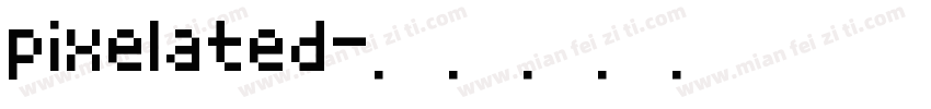 pixelated字体转换