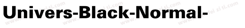 Univers-Black-Normal字体转换