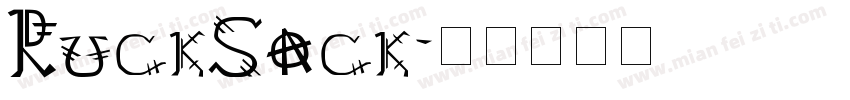 RuckSack字体转换