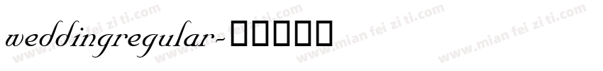 weddingregular字体转换