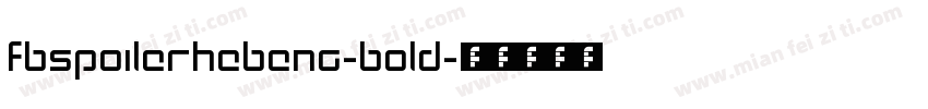 FbSpoilerHebEng-Bold字体转换