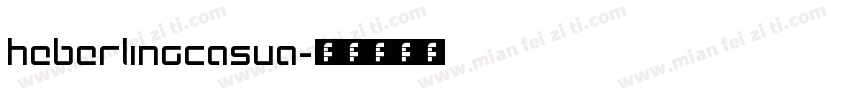 HeberlingCasua字体转换