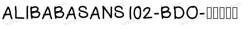 ALIBABASANS102-BDO字体转换