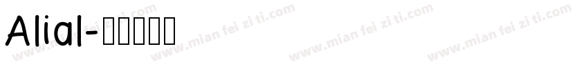 Alial字体转换