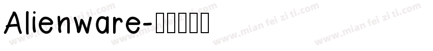 Alienware字体转换