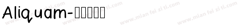 Aliquam字体转换