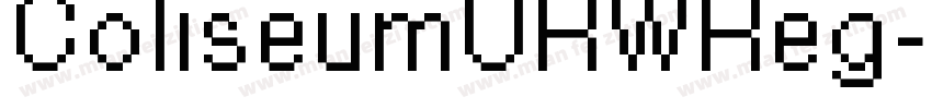 ColiseumURWReg字体转换