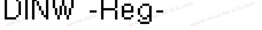 DINW10-Reg字体转换