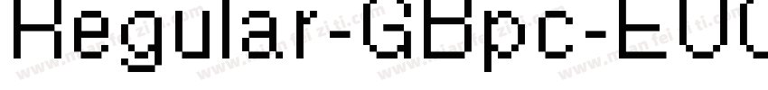 Regular-GBpc-EUC-H-F字体转换