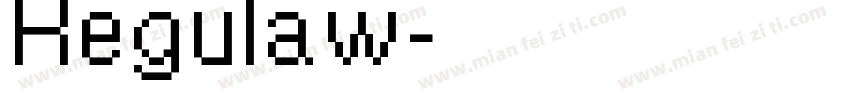 Regulaw字体转换