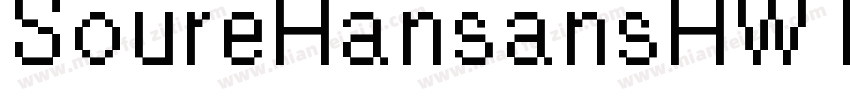 SoureHansansHWTC-Reg字体转换