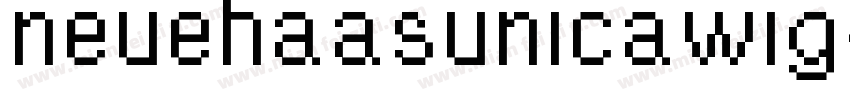 neuehaasunicawig-Reg字体转换
