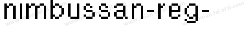nimbussan-reg字体转换