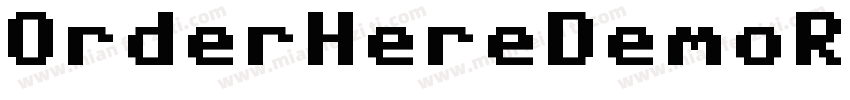 OrderHereDemoRegular字体转换