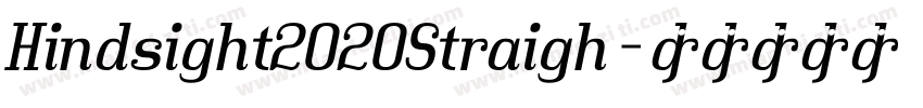 Hindsight2020Straigh字体转换