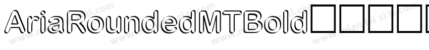 AriaRoundedMTBold字体转换