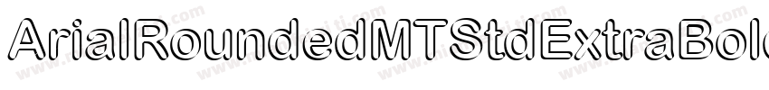 ArialRoundedMTStd-ExtraBold字体转换
