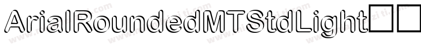ArialRoundedMTStd-Light字体转换