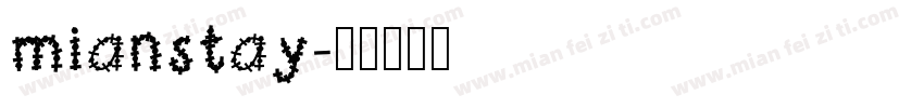 mianstay字体转换