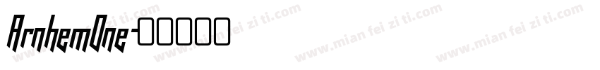 ArnhemOne字体转换