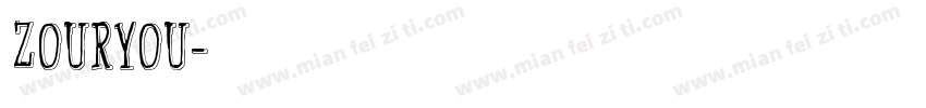 筑衣ZOURYOU字体转换