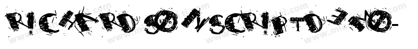 RichardsonscriptDEMO字体转换
