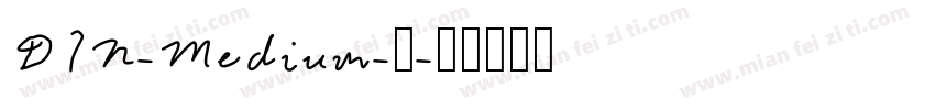 DIN-Medium-中字体转换