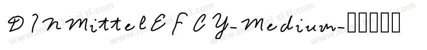 DINMittelEFCY-Medium字体转换