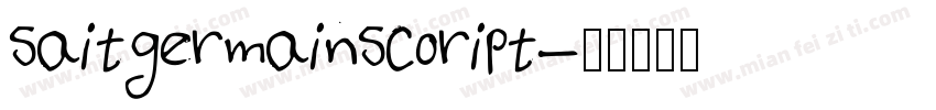 saitgermainscoript字体转换