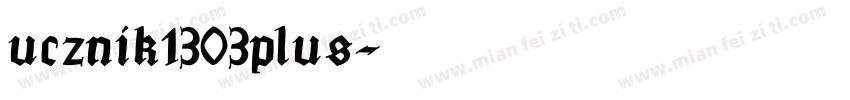 ucznik1303plus字体转换