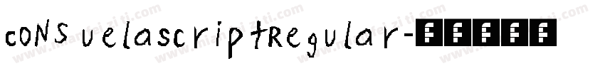 ConsuelaScriptRegular字体转换