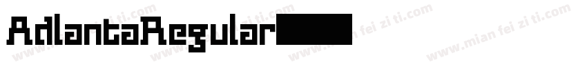 AdlantaRegular字体转换