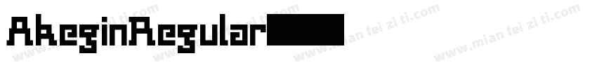 AkeginRegular字体转换