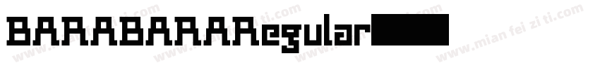 BARABARARegular字体转换