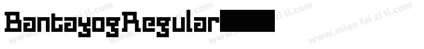 BantayogRegular字体转换