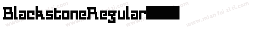 BlackstoneRegular字体转换