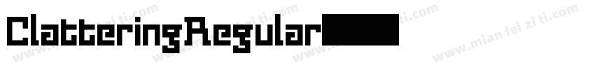 ClatteringRegular字体转换