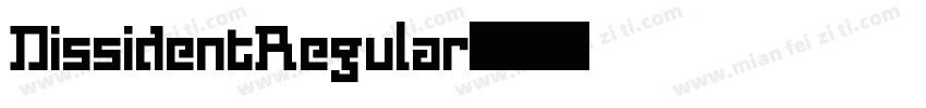 DissidentRegular字体转换