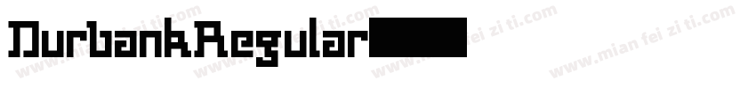 DurbankRegular字体转换