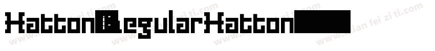 Hatton-RegularHatton字体转换