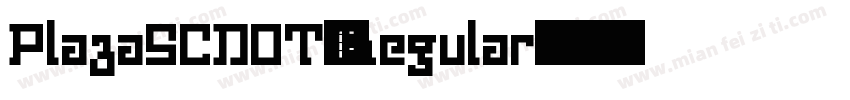 PlazaSCDOT-Regular字体转换