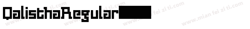 QalisthaRegular字体转换
